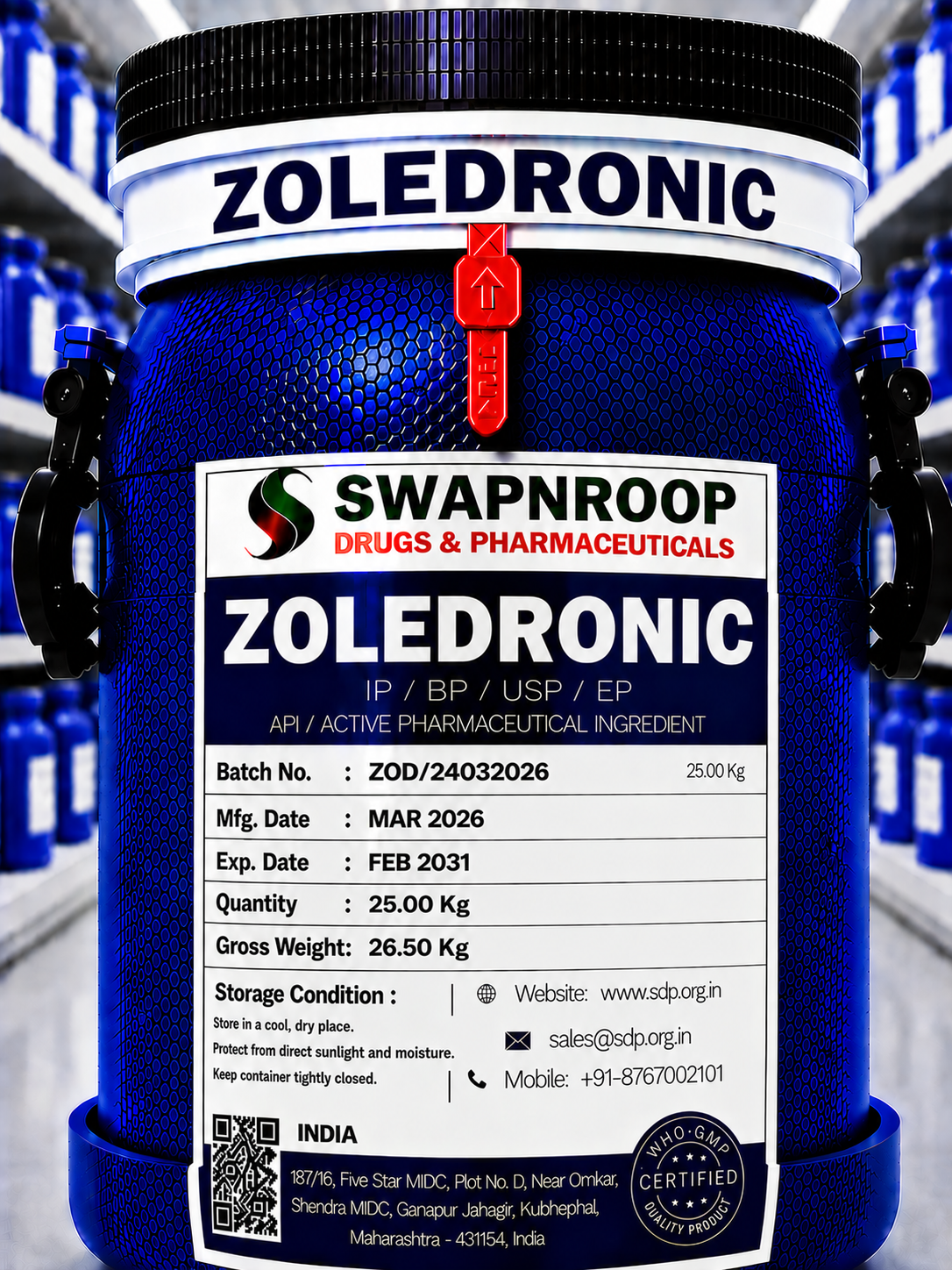 Zoledronic Acid API Manufacturer in India