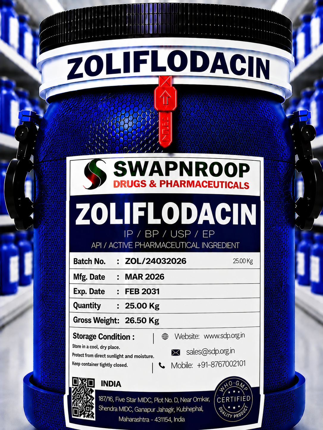 Zoliflodacin API Manufacturer in India
