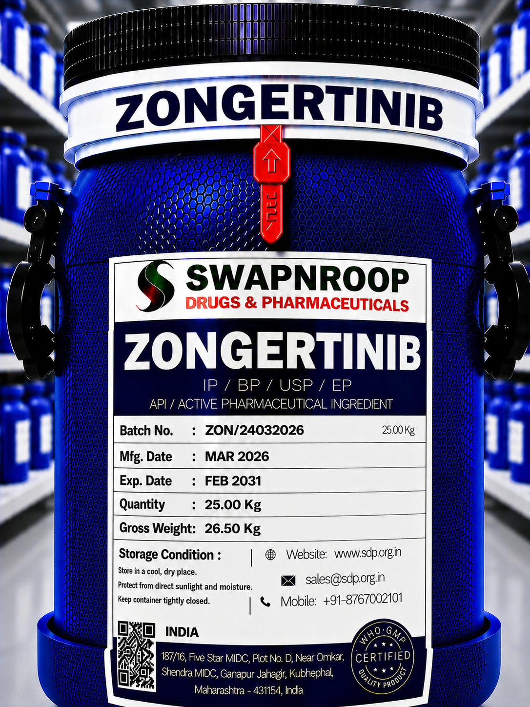 Zongertinib API Manufacturer in India
