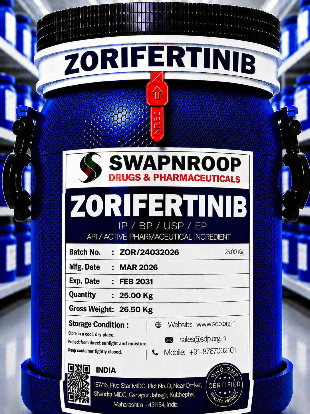 Zorifertinib API Manufacturer in India