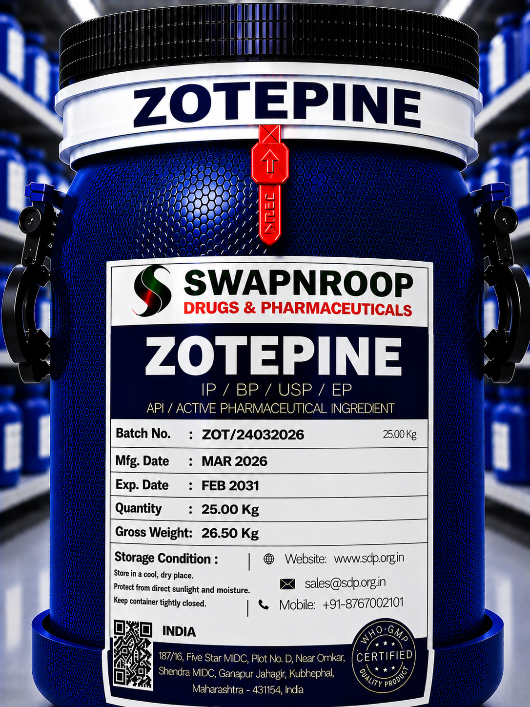 Zotepine API Manufacturer in India