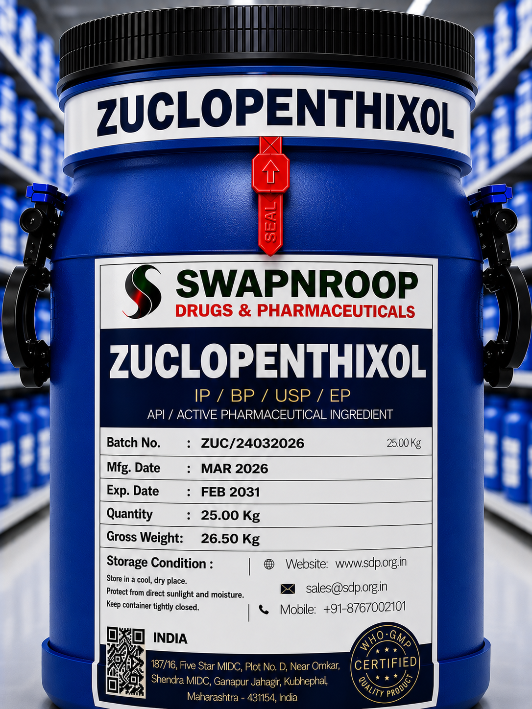 Zuclopenthixol API Manufacturer in India