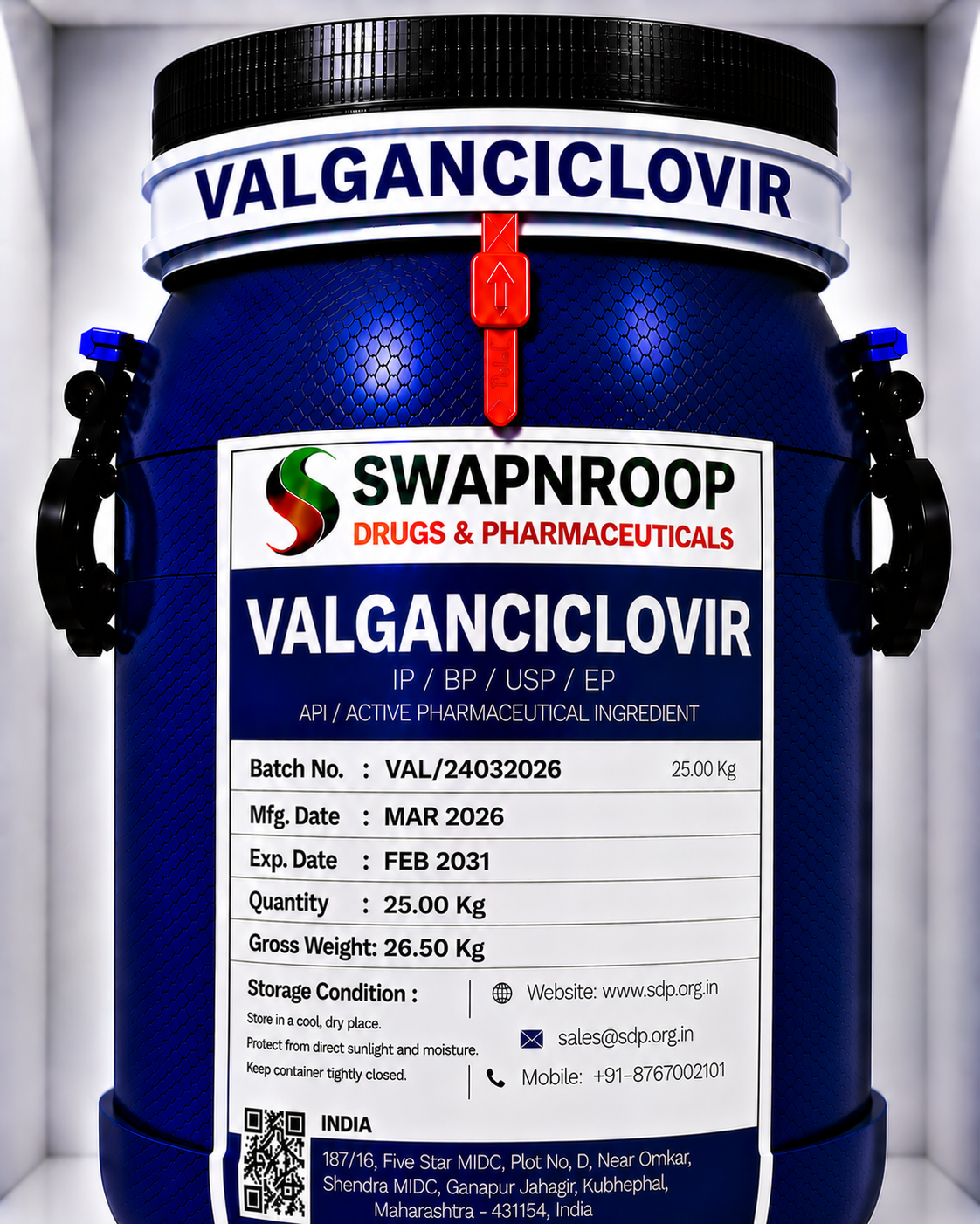 Valganciclovir HCl Amorphous API Manufacturer in India