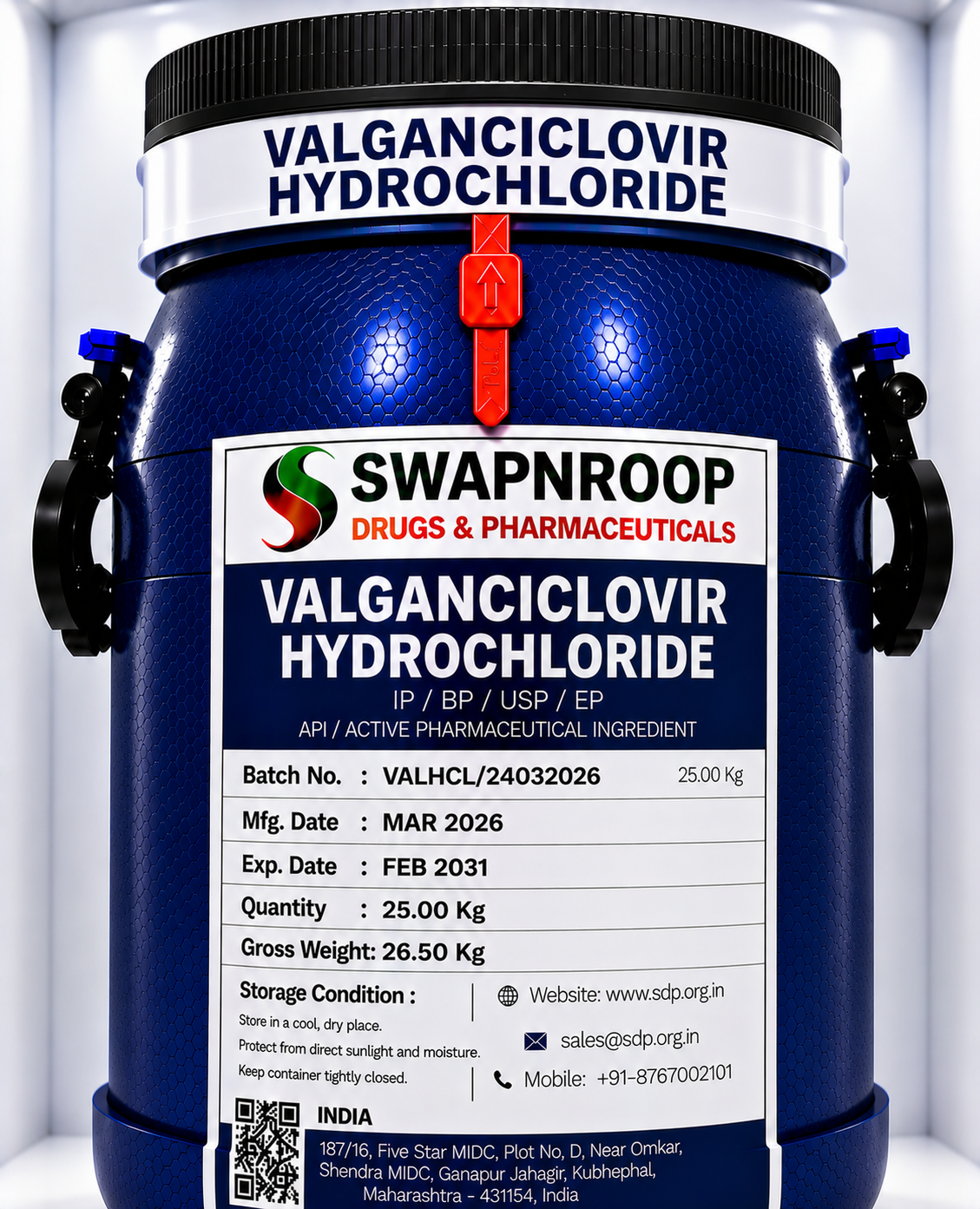 Valganciclovir Hydrochloride API Manufacturer in India