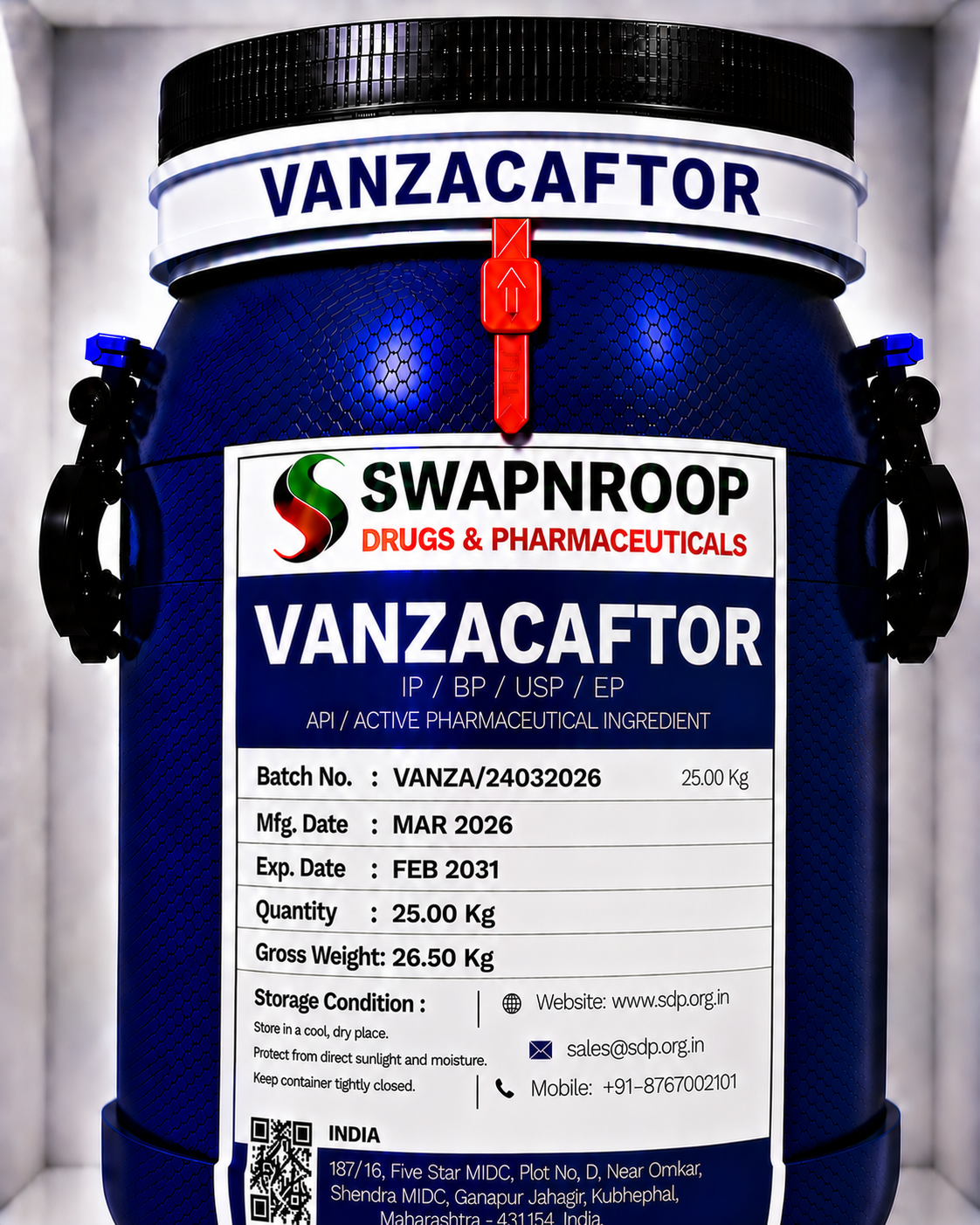 Vanzacaftor API Manufacturer in India