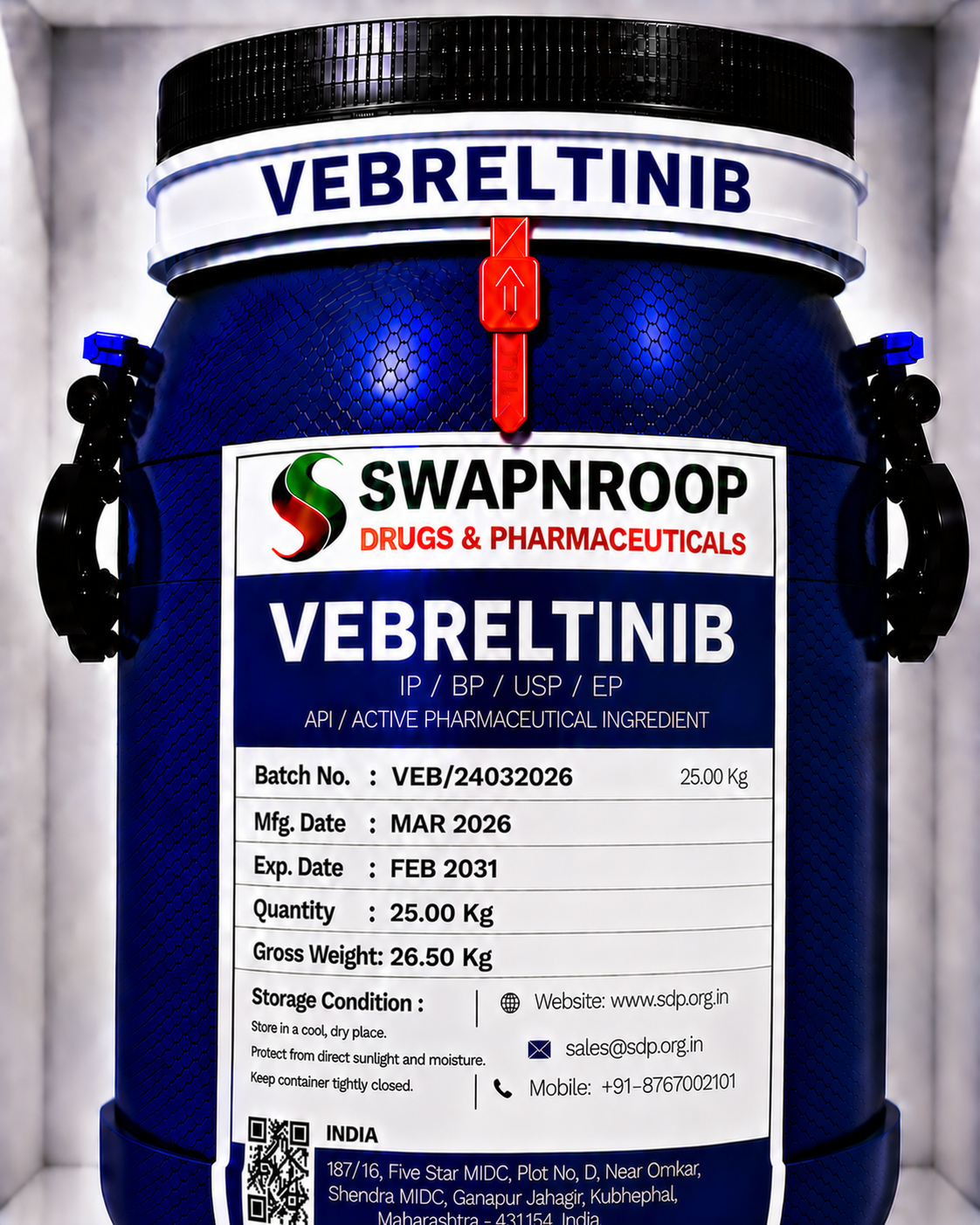 Vebreltinib API Manufacturer in India