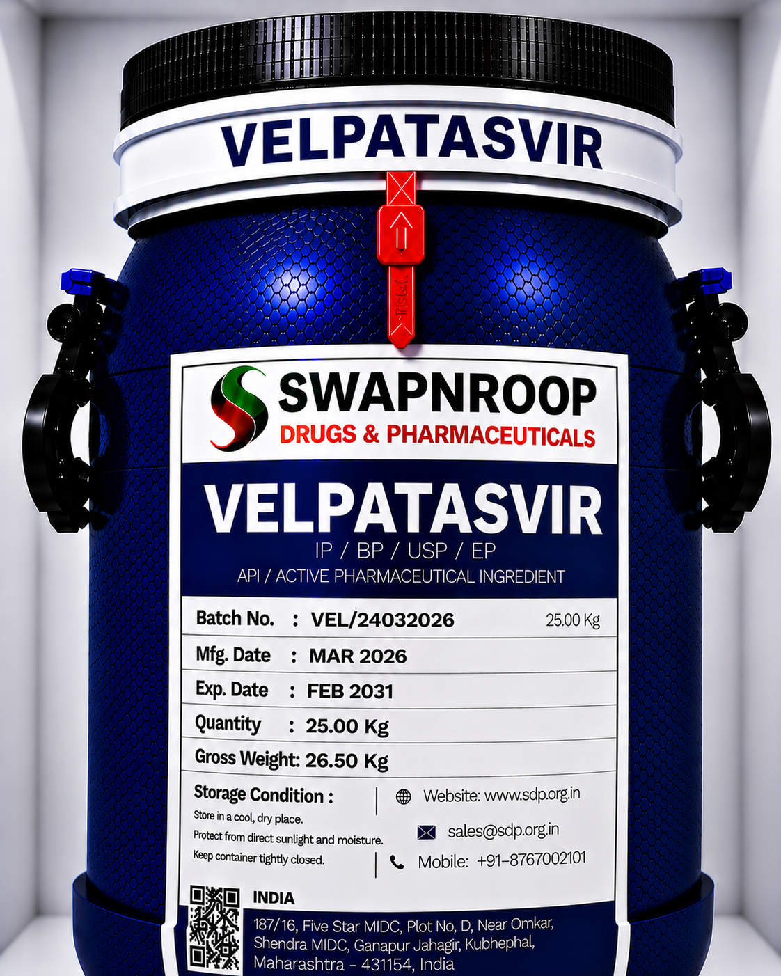 Velpatasvir API Manufacturer in India