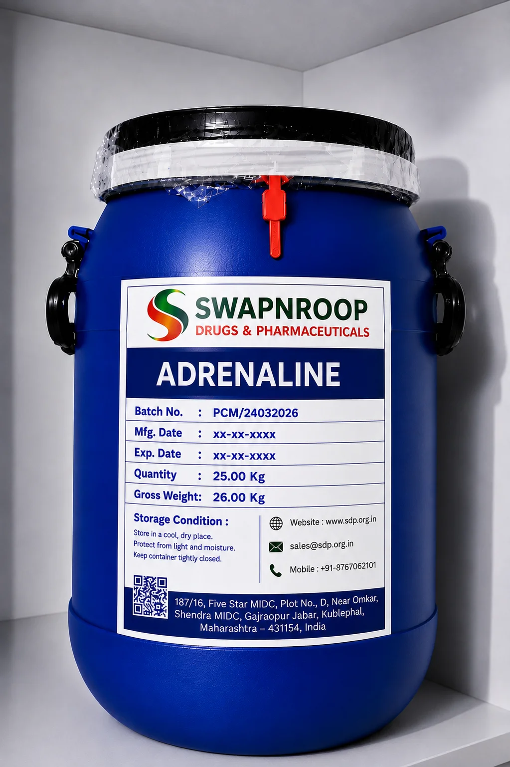 Adrenaline (Epinephrine) API Manufacturer in India