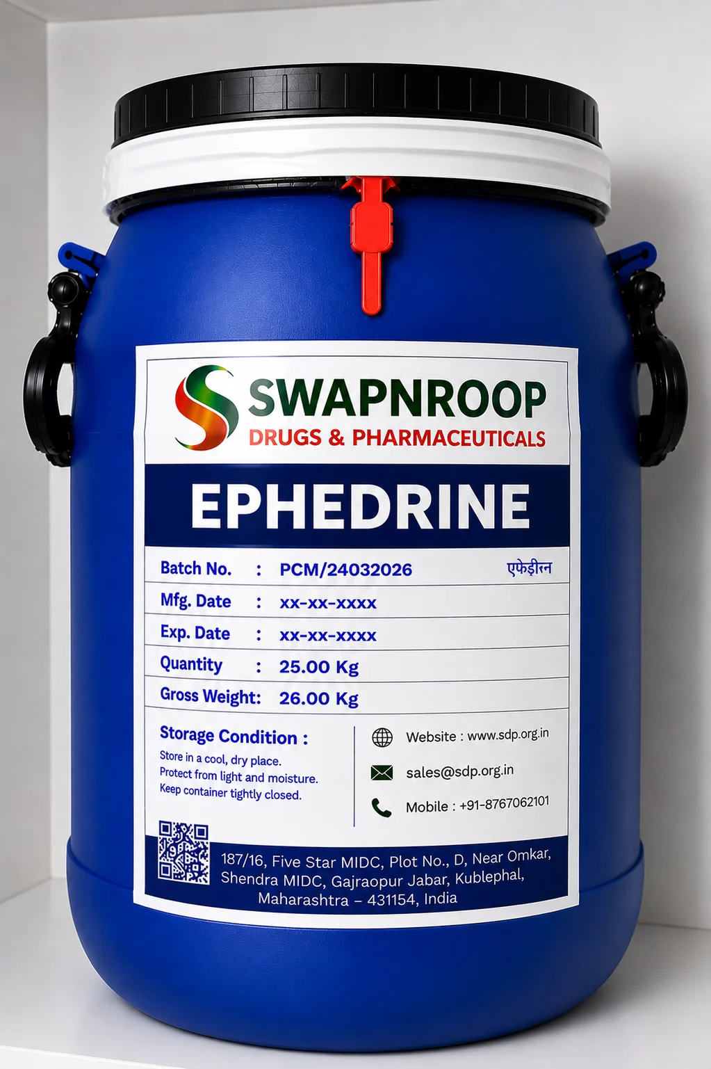 Ephedrine API Manufacturer & Supplier in India