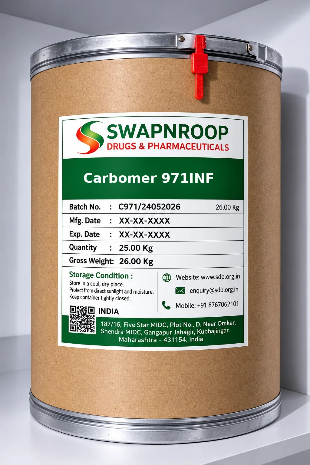 Carbomer 971P NF Pharmaceutical Excipient Manufacturer in India