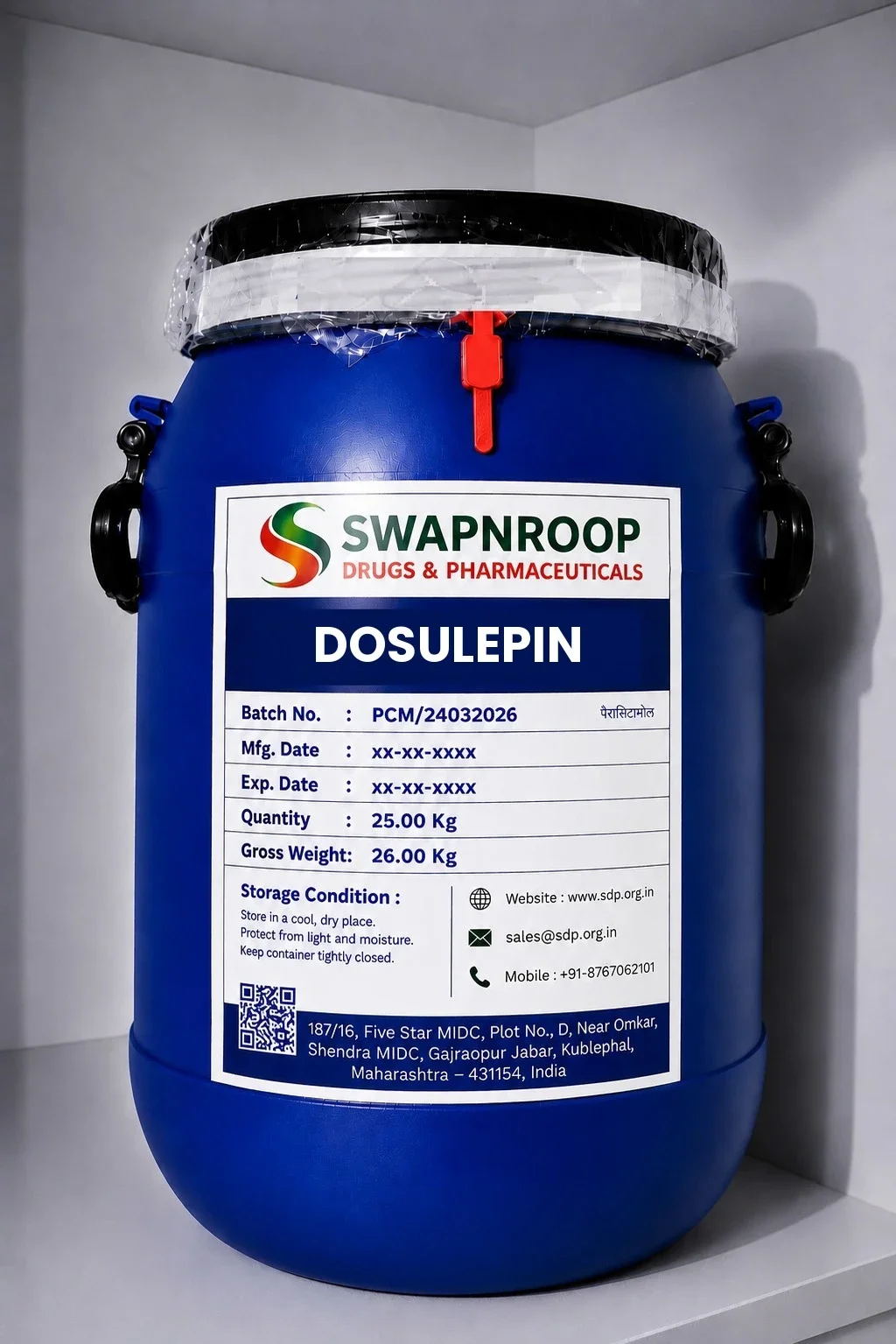 Dosulepin API Manufacturer in India | Dosulepin Supplier