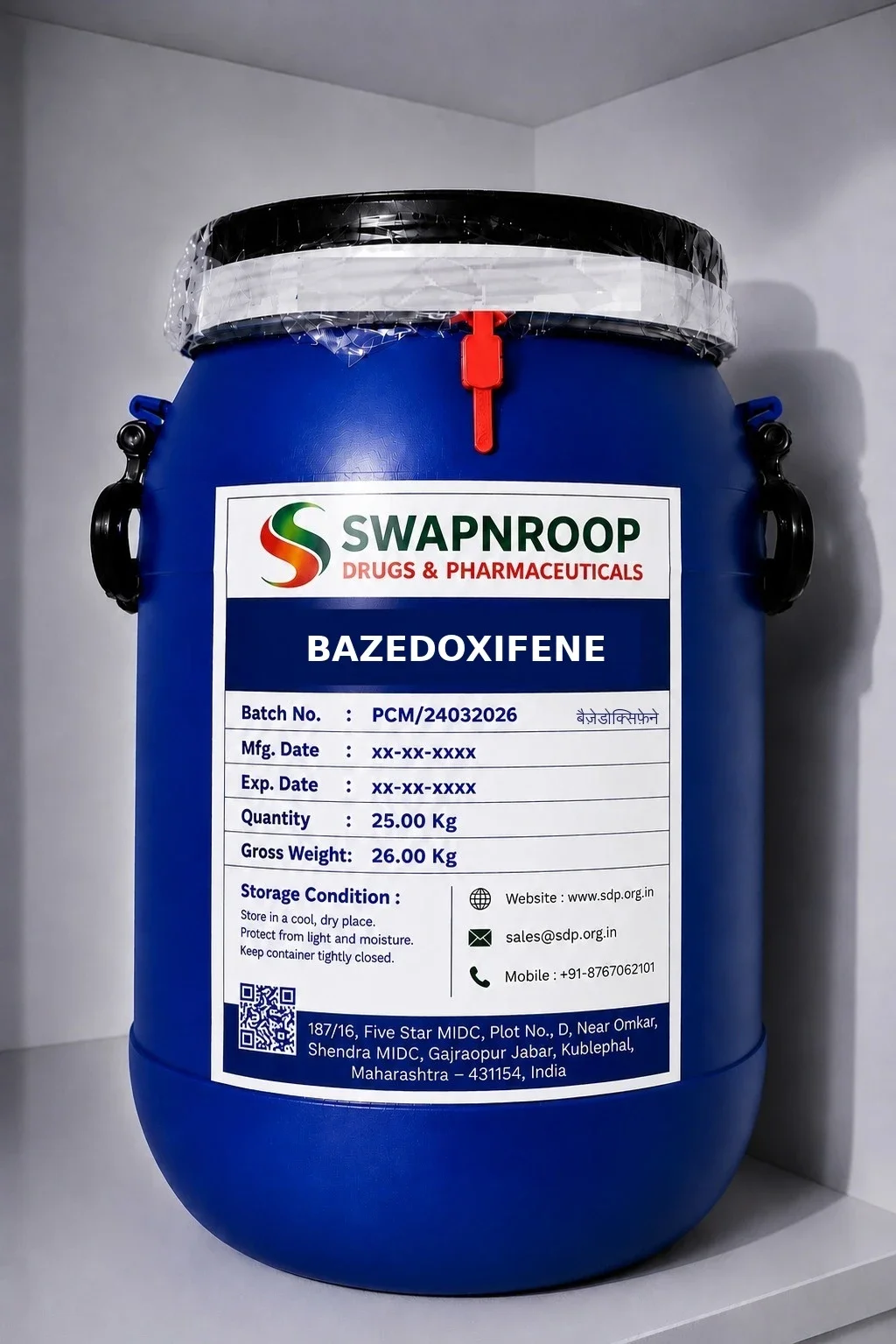 Bazedoxifene Acetate API Manufacturer in India | Pharmaceutical Grade