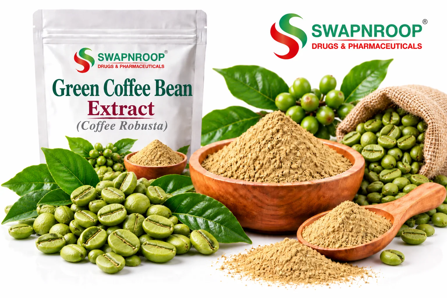 Green Coffee Bean Extract(Coffee  Robusta) Herbal Extracts